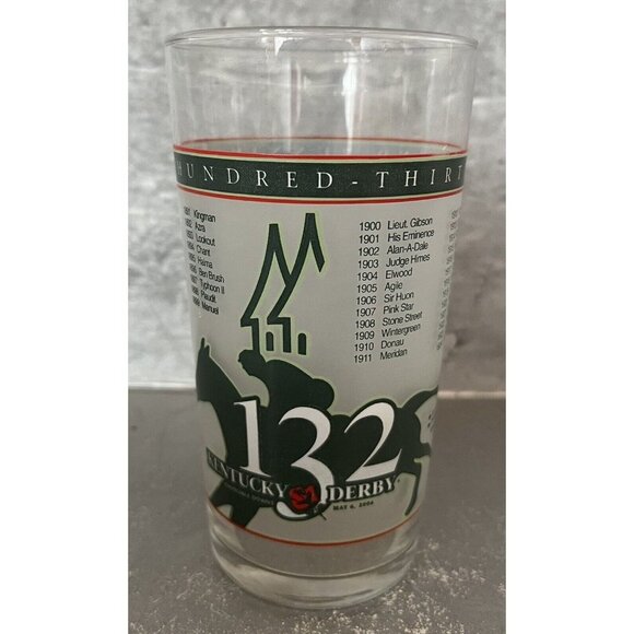 132nd Kentucky Derby 12 Oz Mint Julip Cocktail Glass 2006 Churchill Downs - Picture 1 of 8